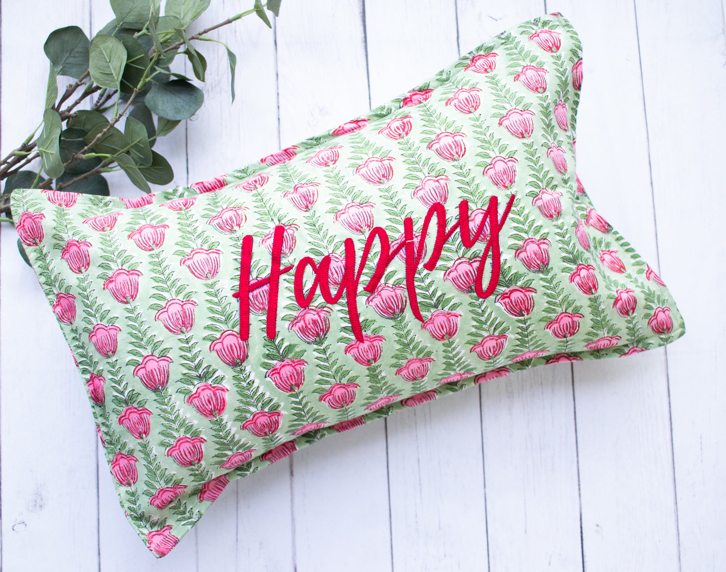 Fun Throw Pillow - Happy