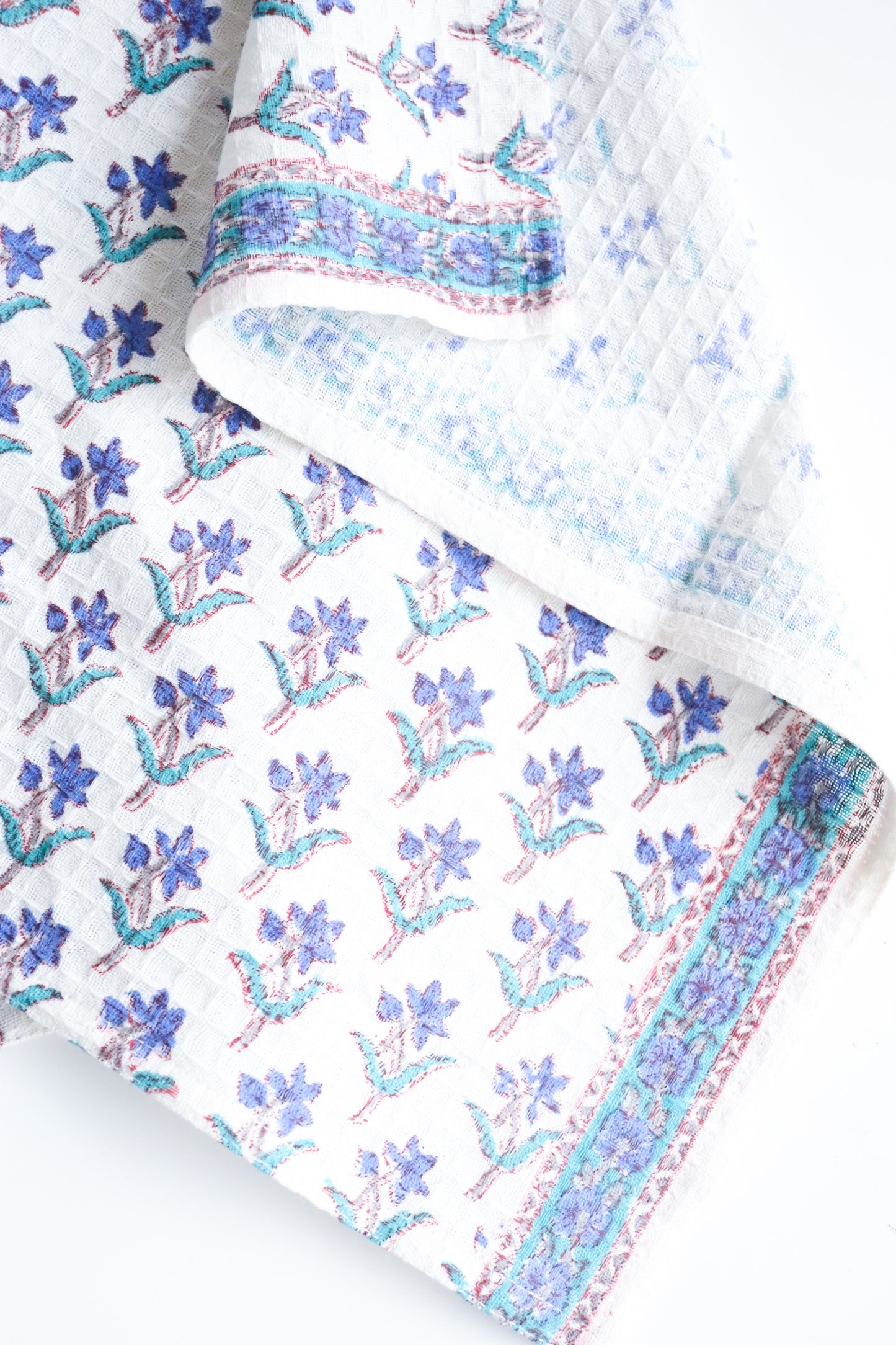 Waffle Kitchen Towel - Blissful Blue (Set of 2)