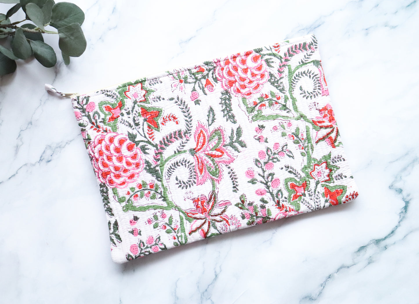 White, Red & Green Laptop Sleeve