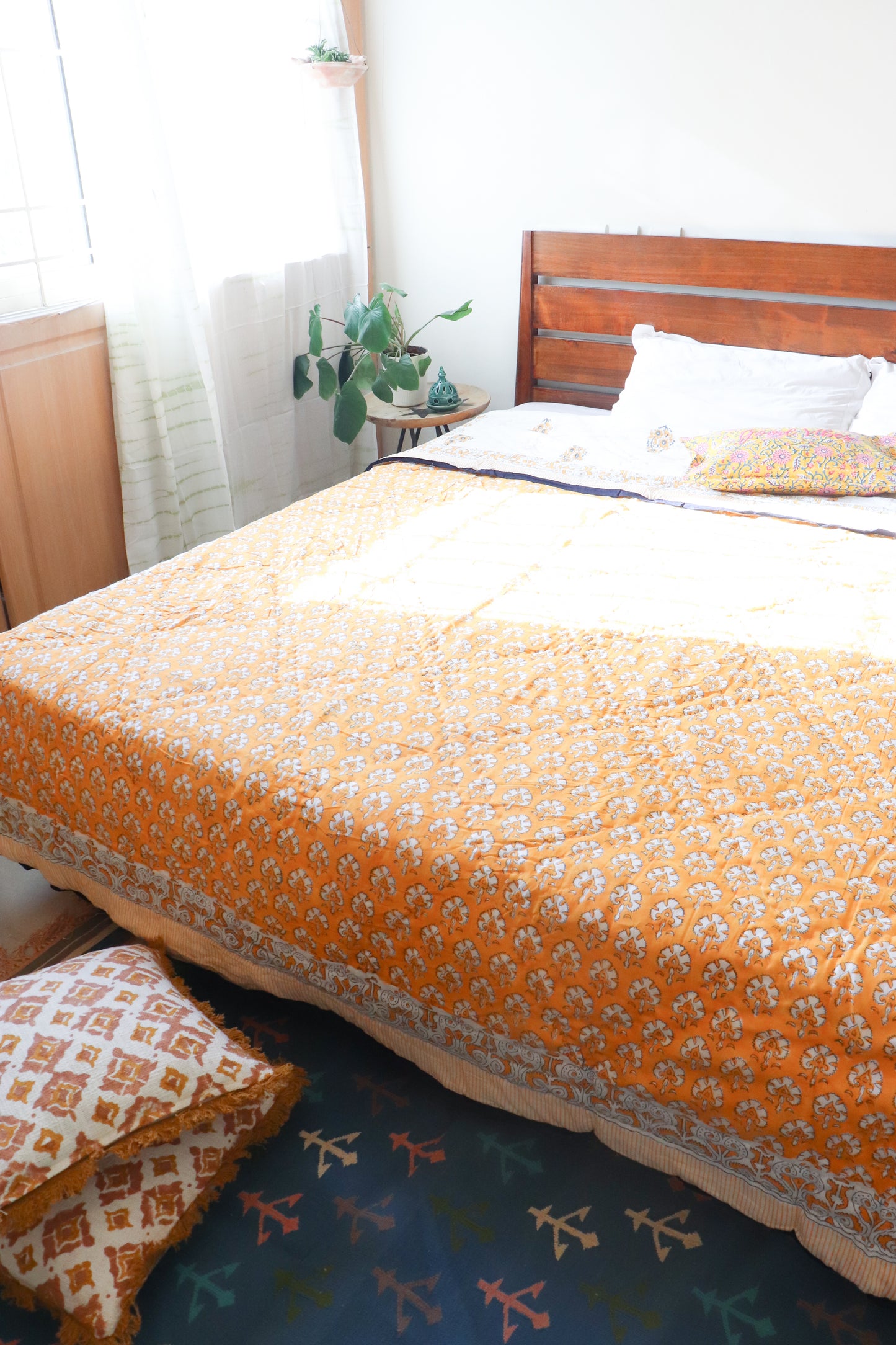 Marigold Cotton Comforter (Queen)