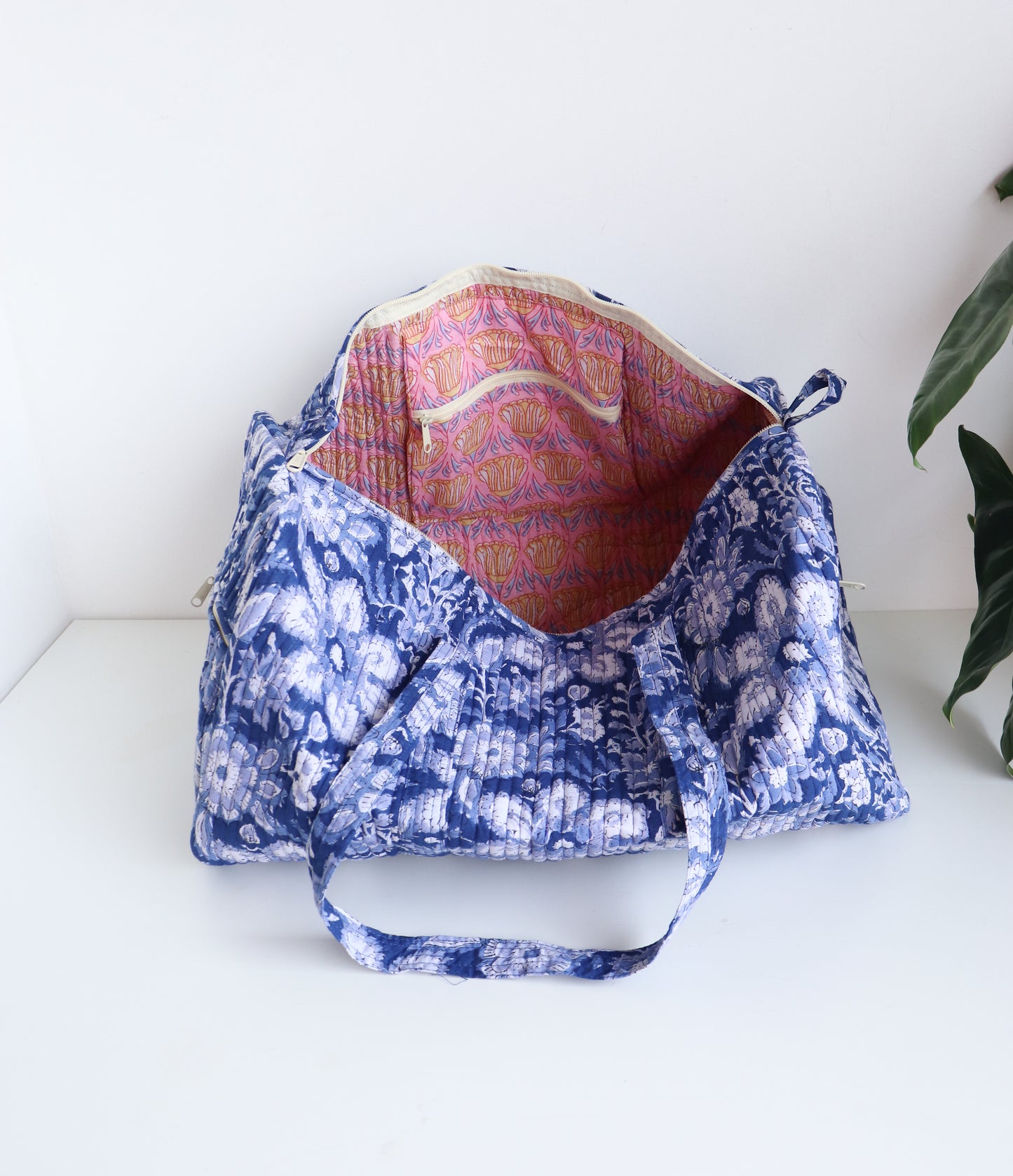 Floral Duffle Bag - Women Weekender Bag