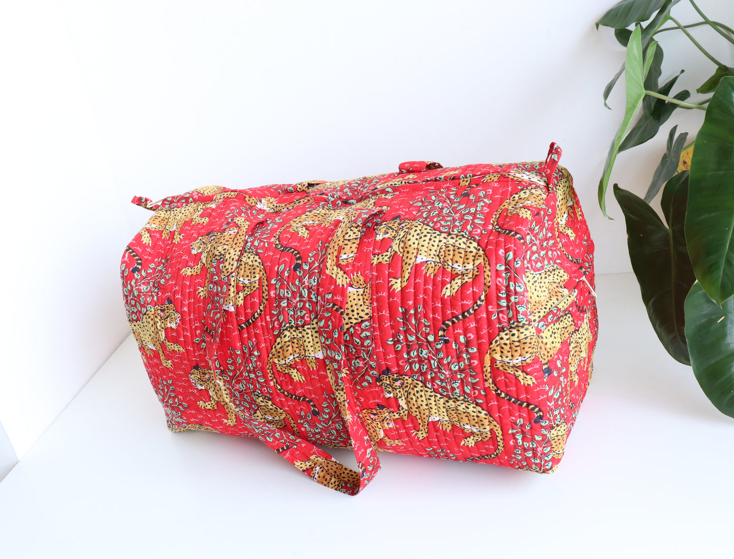Leopard Safari Duffle Bag- Weekender Bag