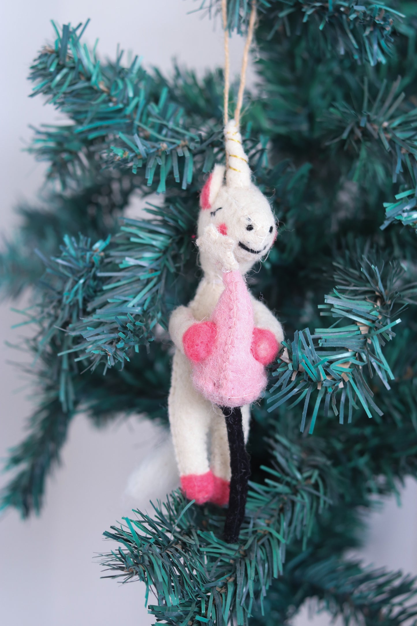 Handmade Felt Unicorn Ornament