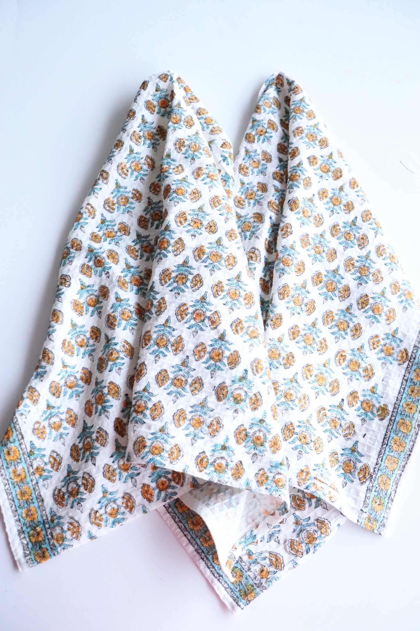 Waffle Kitchen Towel - Cornflower (Set of 2)