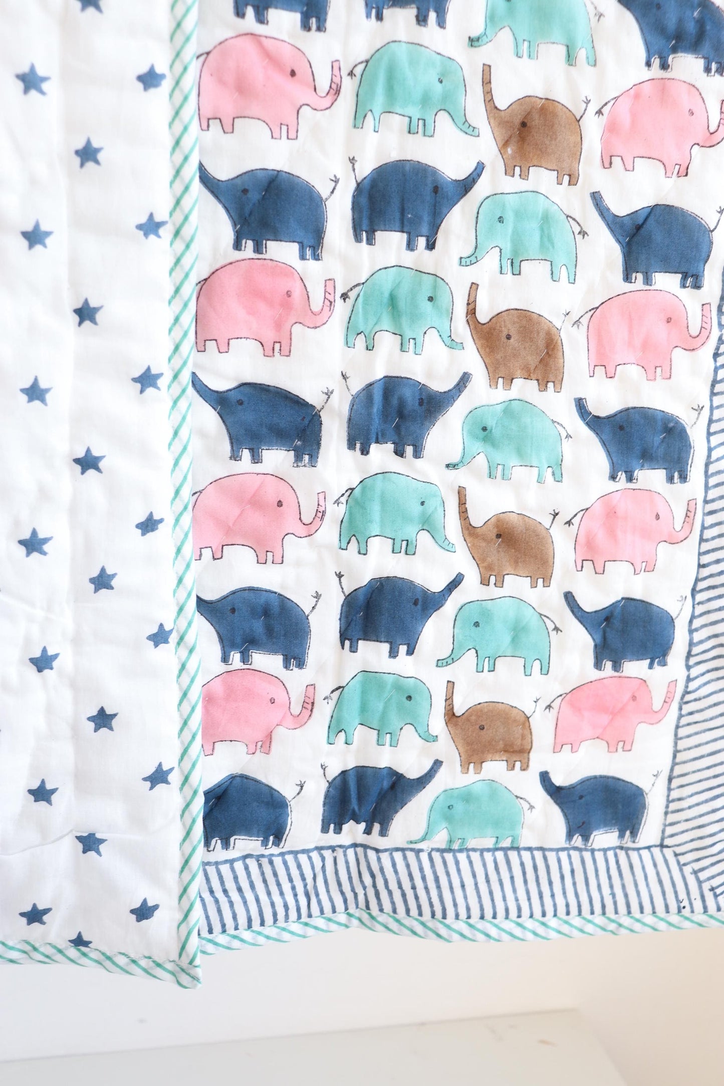Elephant Toddler Quilt Blanket 40x60