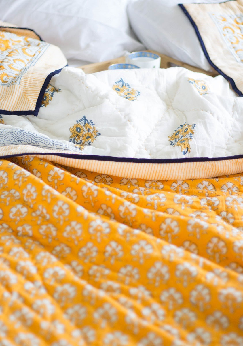 Marigold Cotton Comforter (Queen)