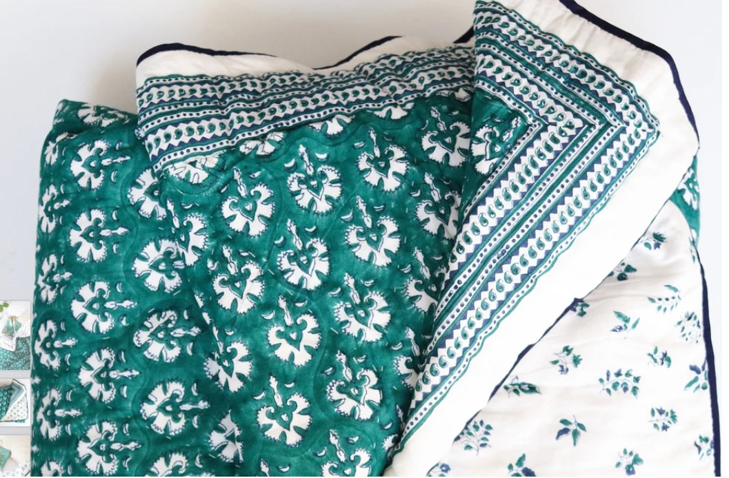 Enchanted Emerald Cotton Comforter