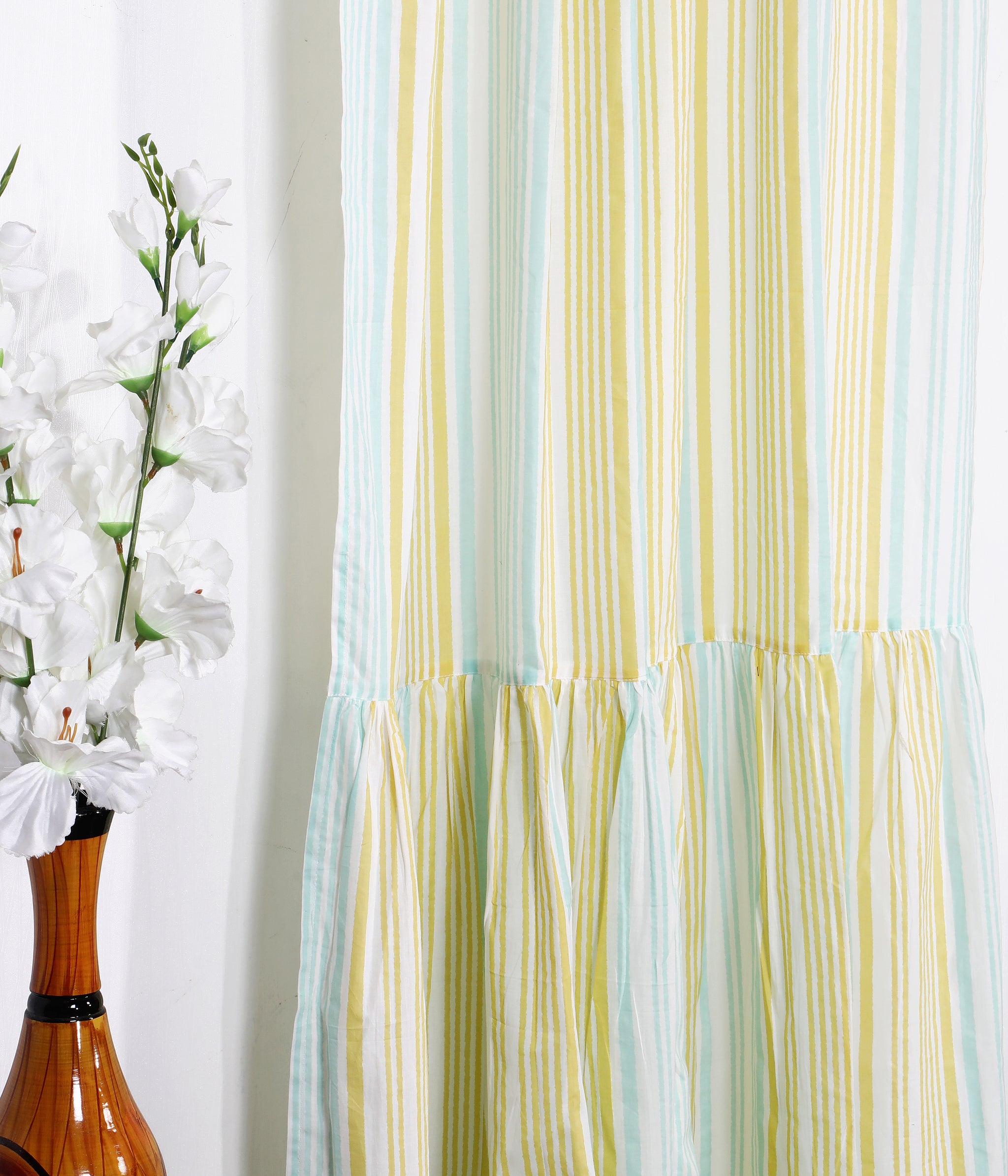 Sun Stripe Semi Sheer Curtains