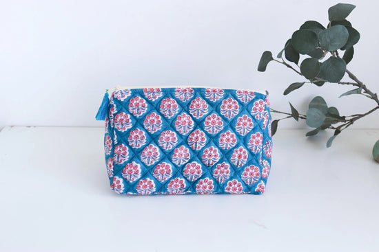 Blue Waterproof Travel Toiletry Bag