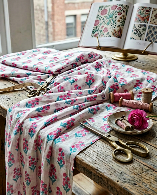 Fiorella Rosé Semi-Sheer Curtain