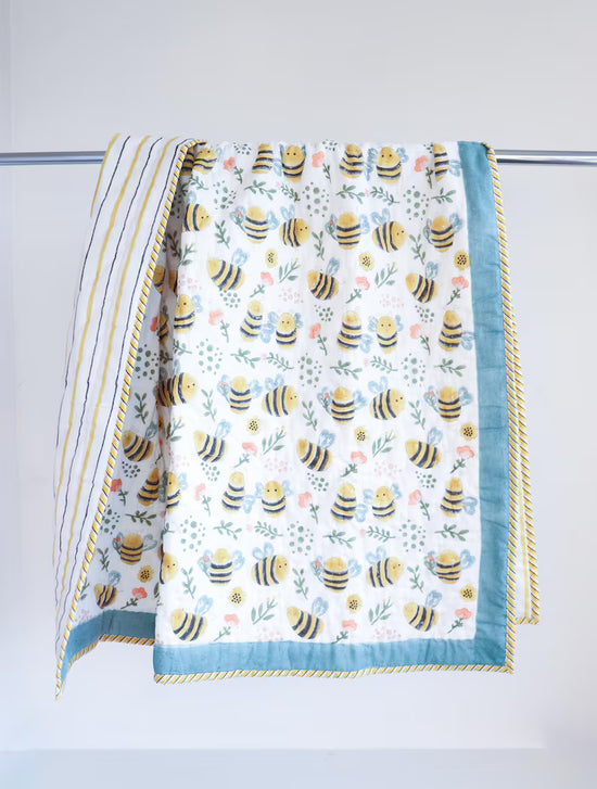 Handmade Bee Toddler Quilt