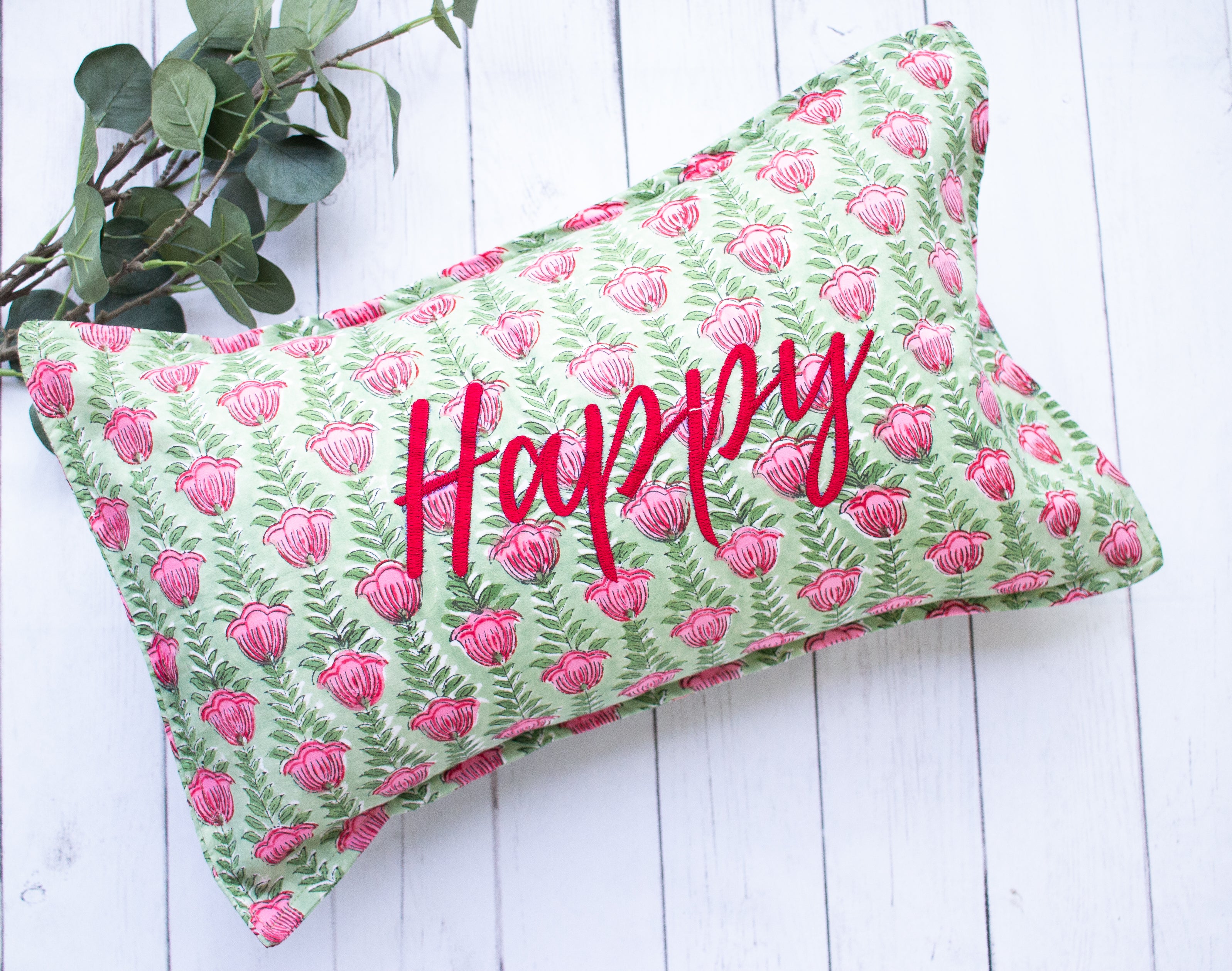 Fun Throw Pillow - Happy