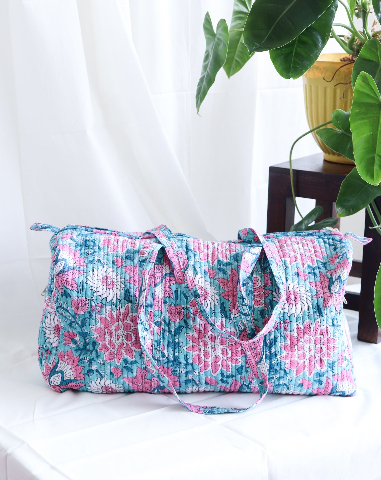 Floral Duffle Bag - Breeze