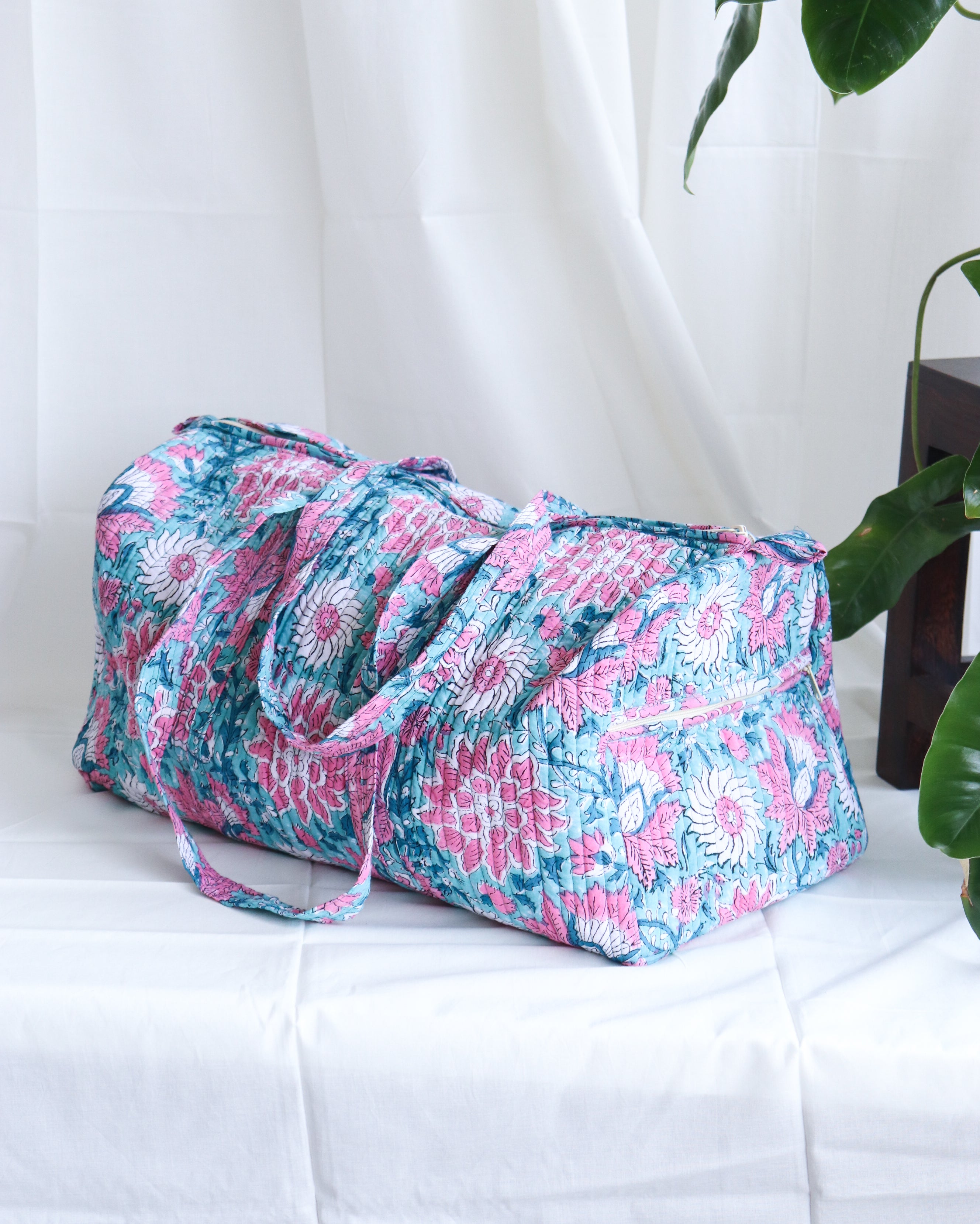 Floral Duffle Bag - Breeze
