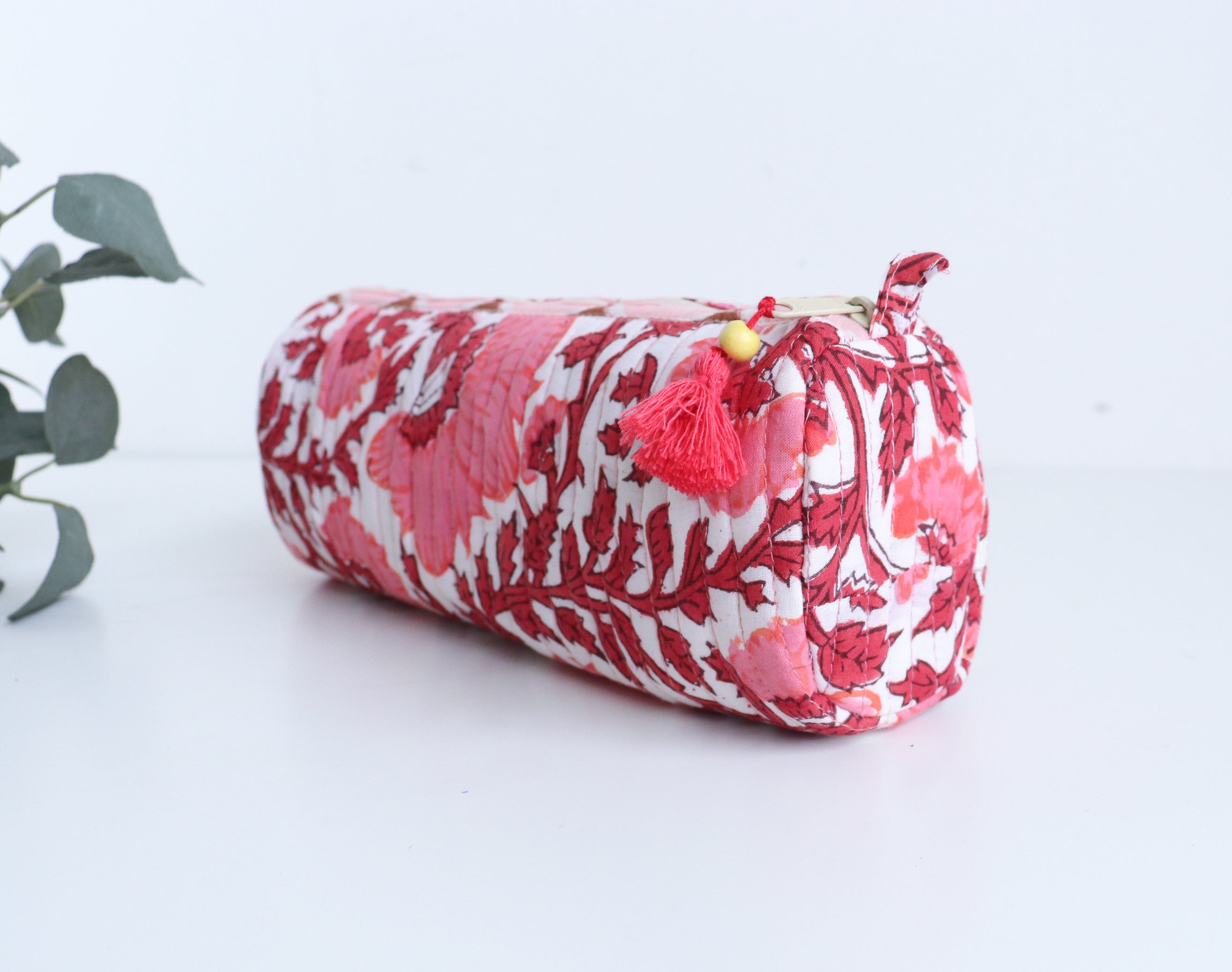 Floral Quilted Pencil Pouch