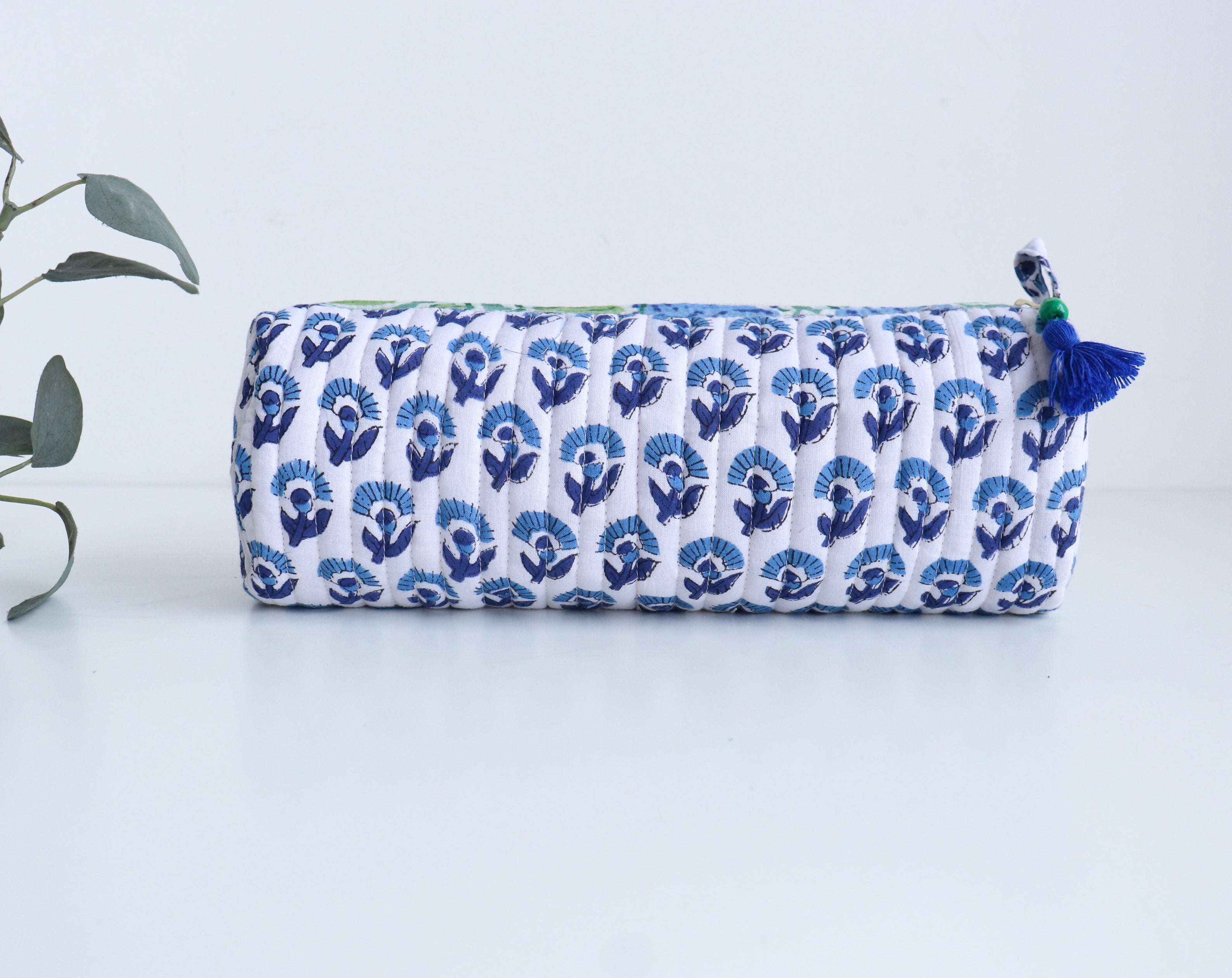 Floral Quilted Pencil Pouch