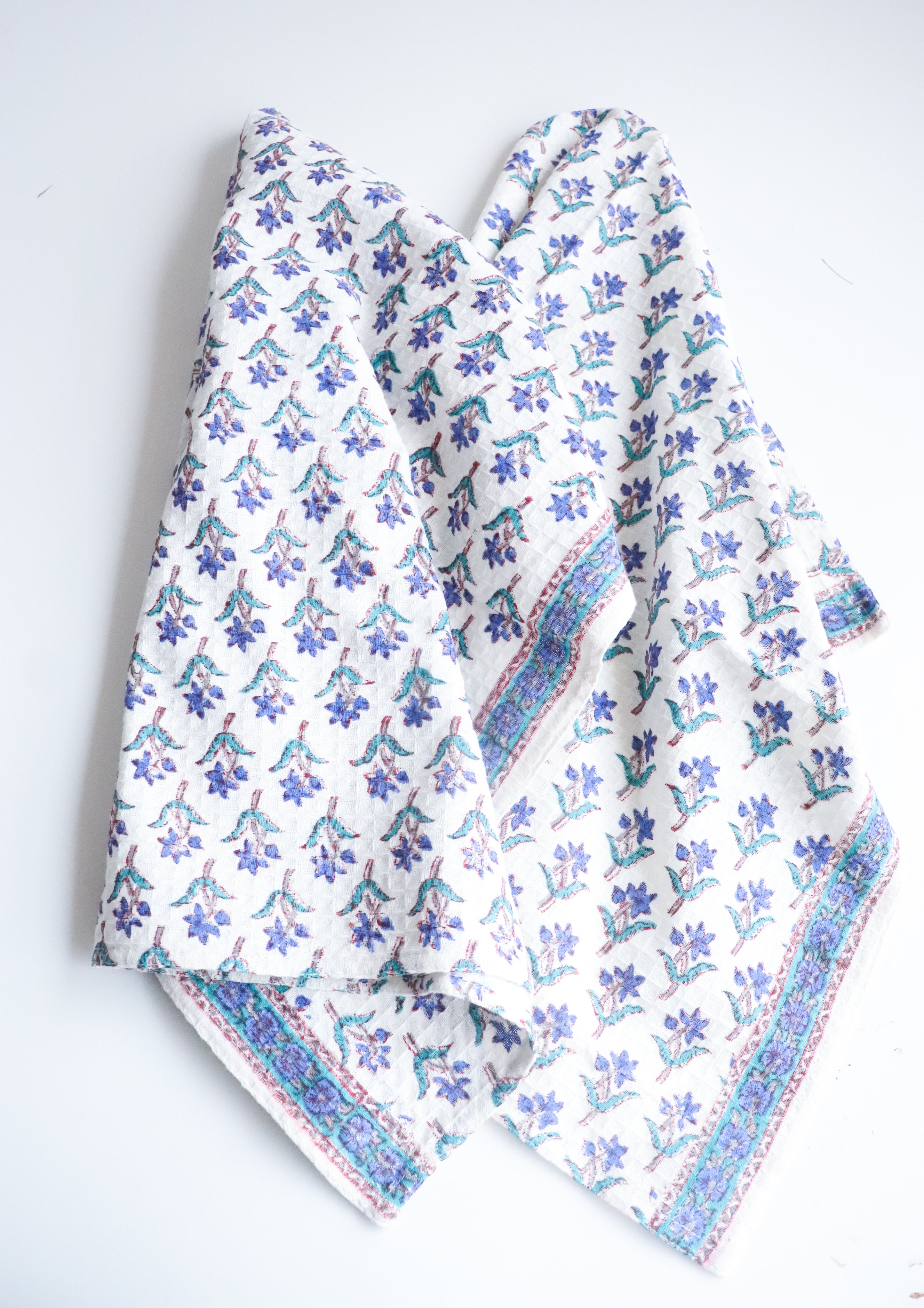 Waffle Kitchen Towel - Blissful Blue (Set of 2)