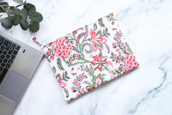 White, Red & Green Laptop Sleeve