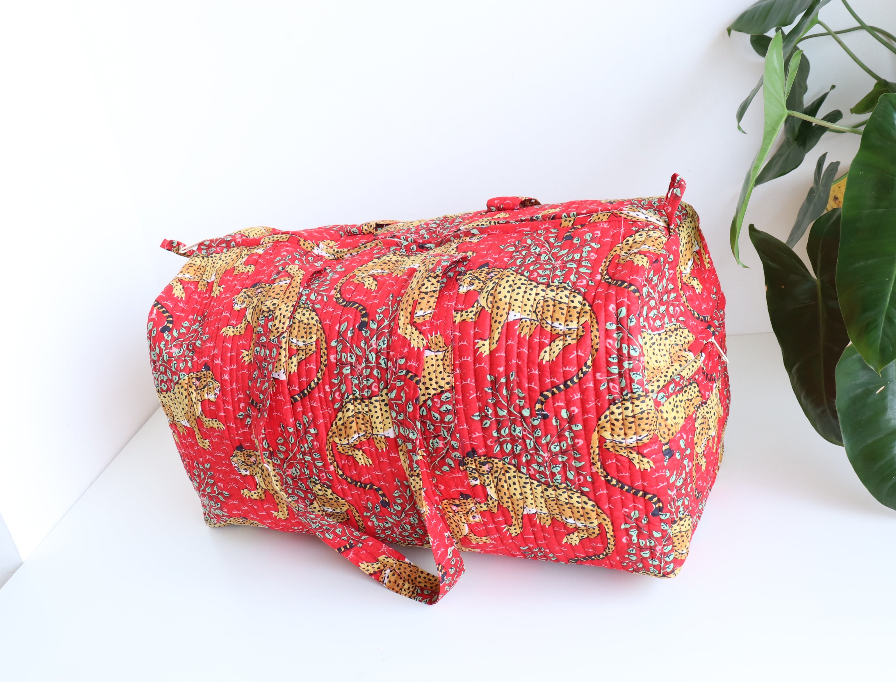 Leopard Safari Duffle Bag- Weekender Bag