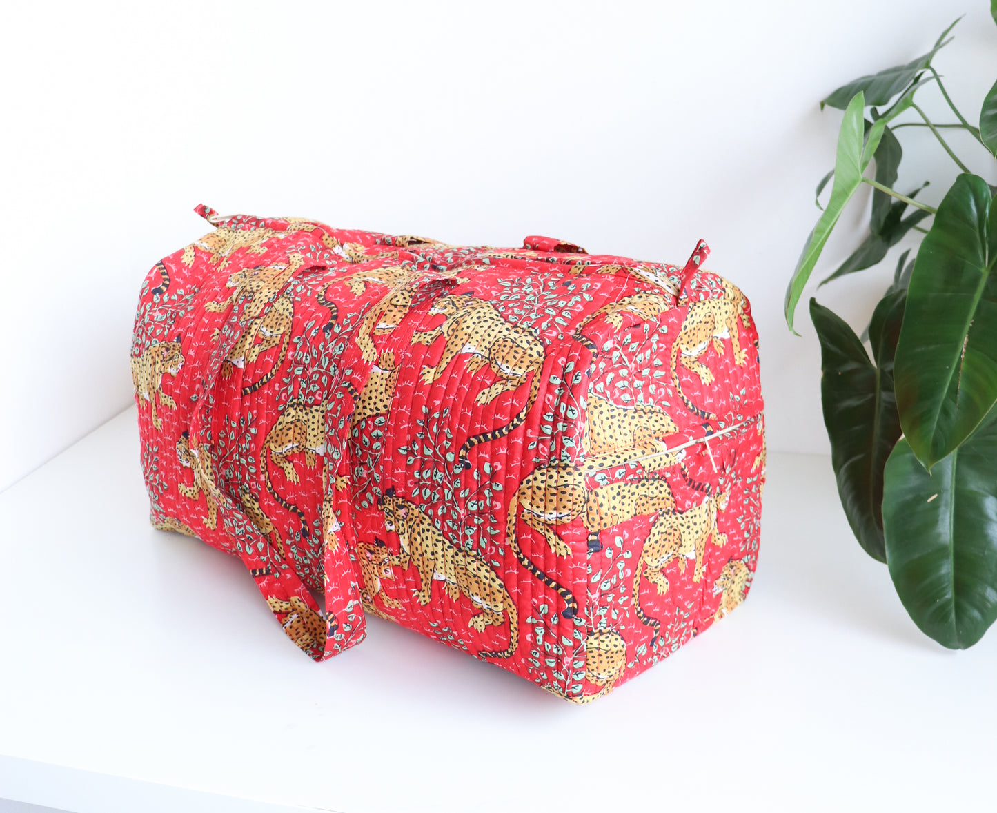 Leopard Safari Duffle Bag- Weekender Bag