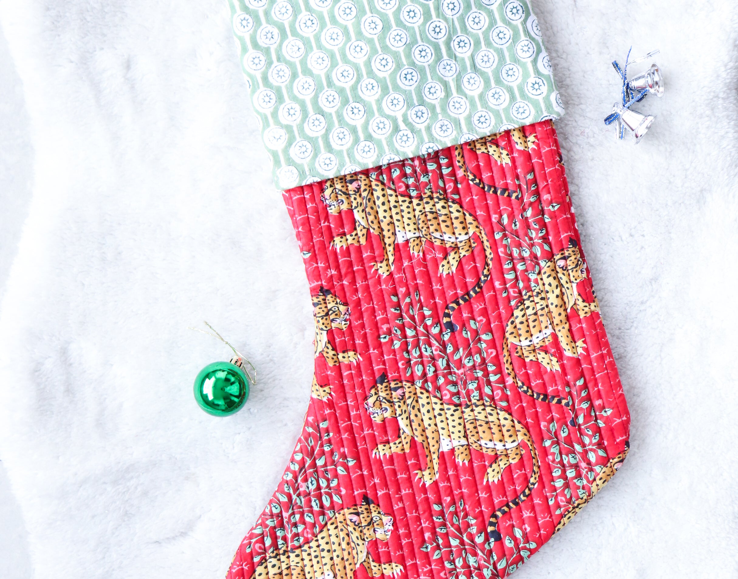 Red & Green Christmas Stocking