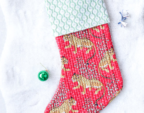 Red & Green Christmas Stocking