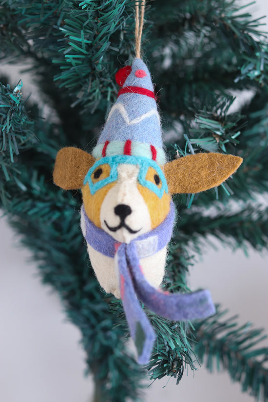 Dog Ornament–Cozy
