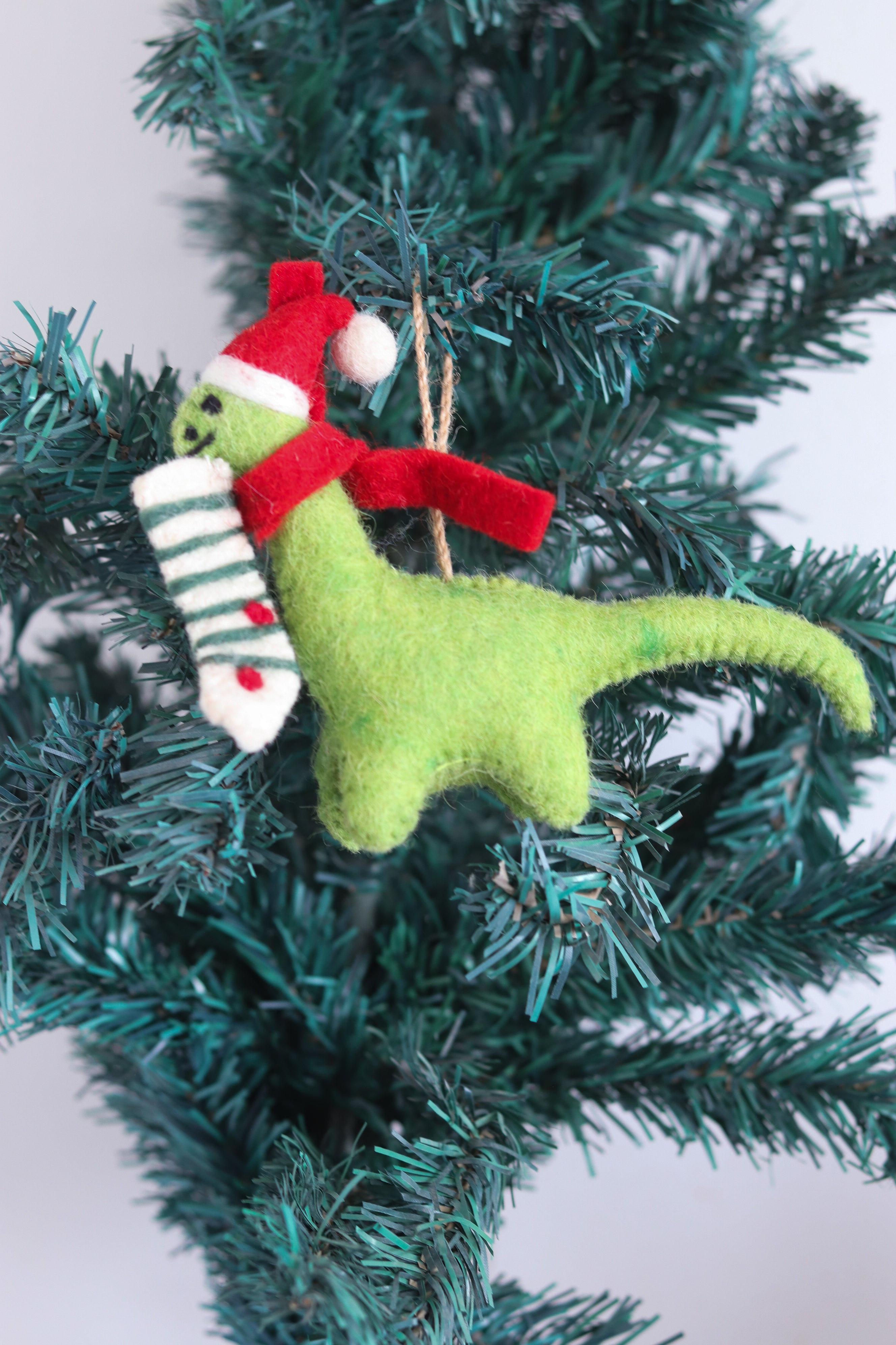 Green Dino Christmas Tree Ornament