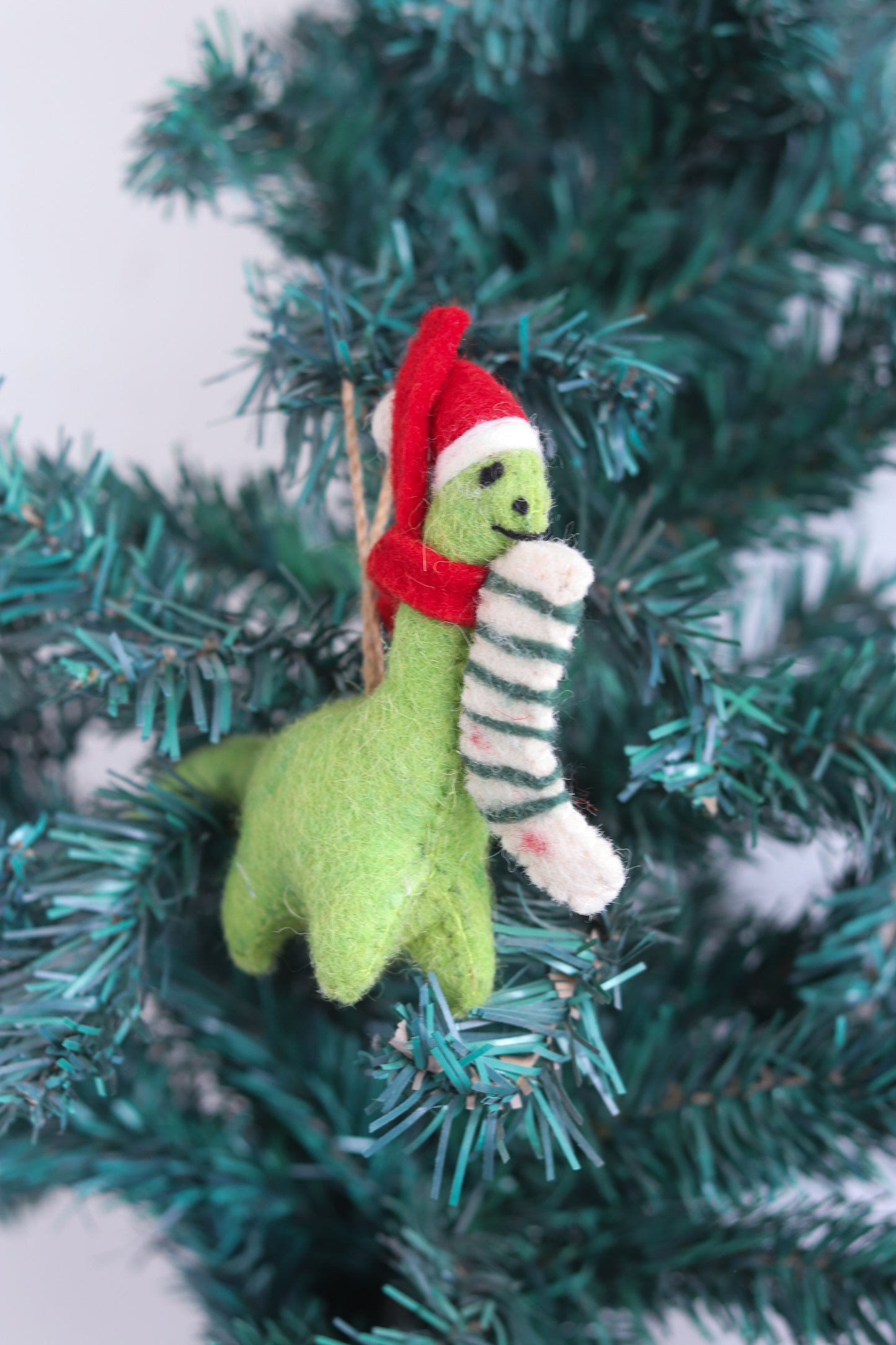 Green Dino Christmas Tree Ornament