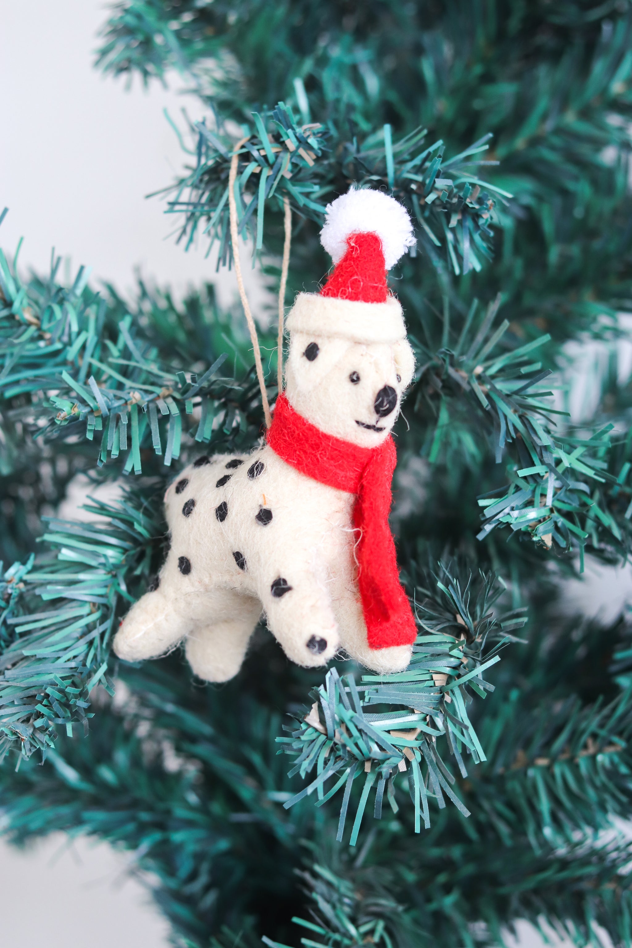 Handmade Felt Dog Ornament