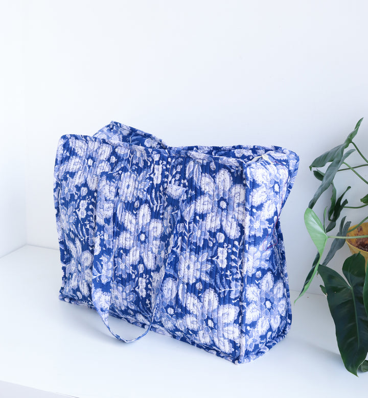 Ultimate Tote Bag - Blue Boho Travel Bag