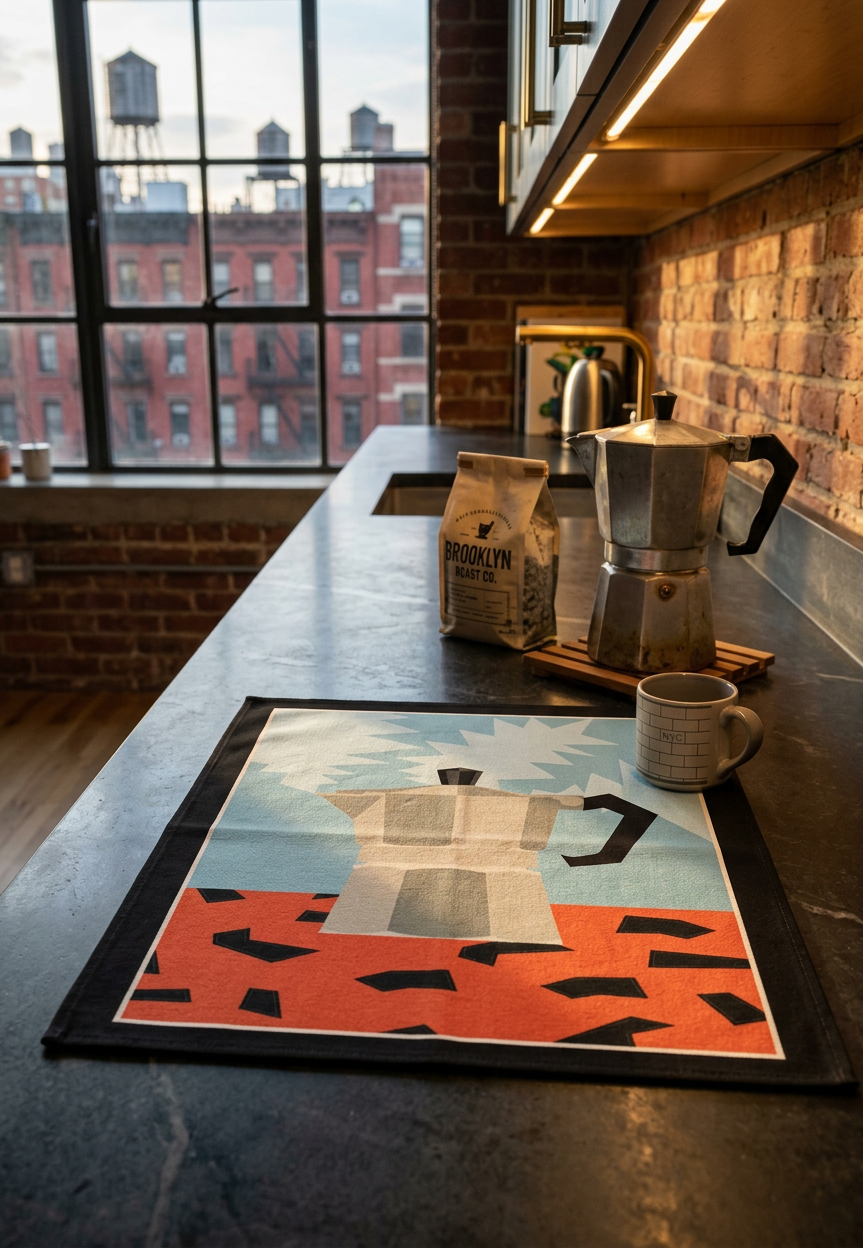 Morning Brew Coffee Bar Mat - Set of 2