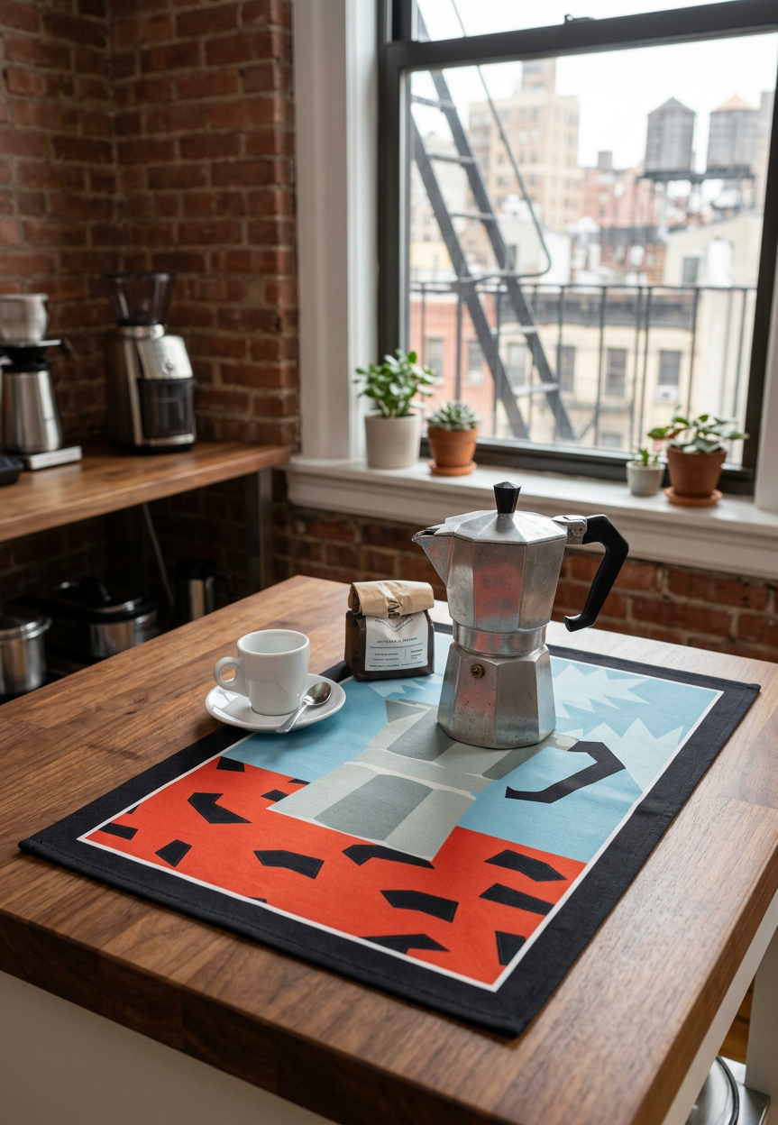 Morning Brew Coffee Bar Mat - Set of 2