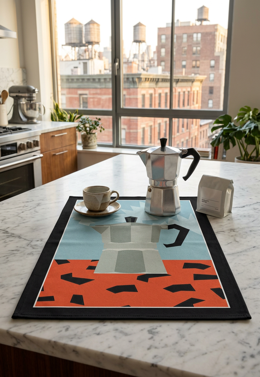 Morning Brew Coffee Bar Mat - Set of 2
