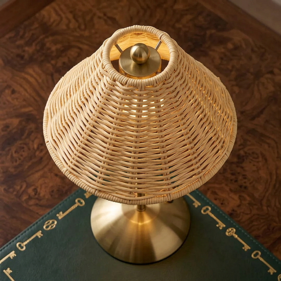 The Aurelia Rattan Table Lamp