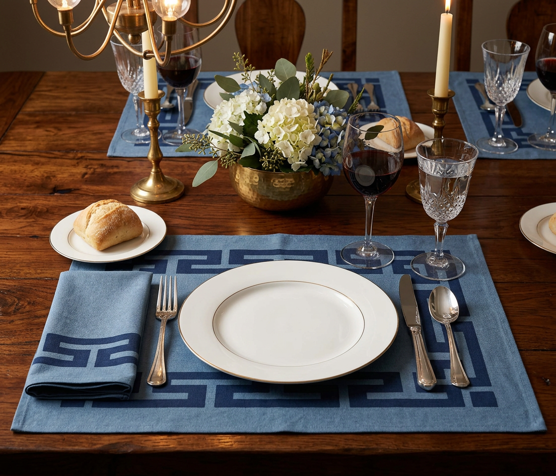 Aegean Placemats & Cloth Napkins - Set of 4