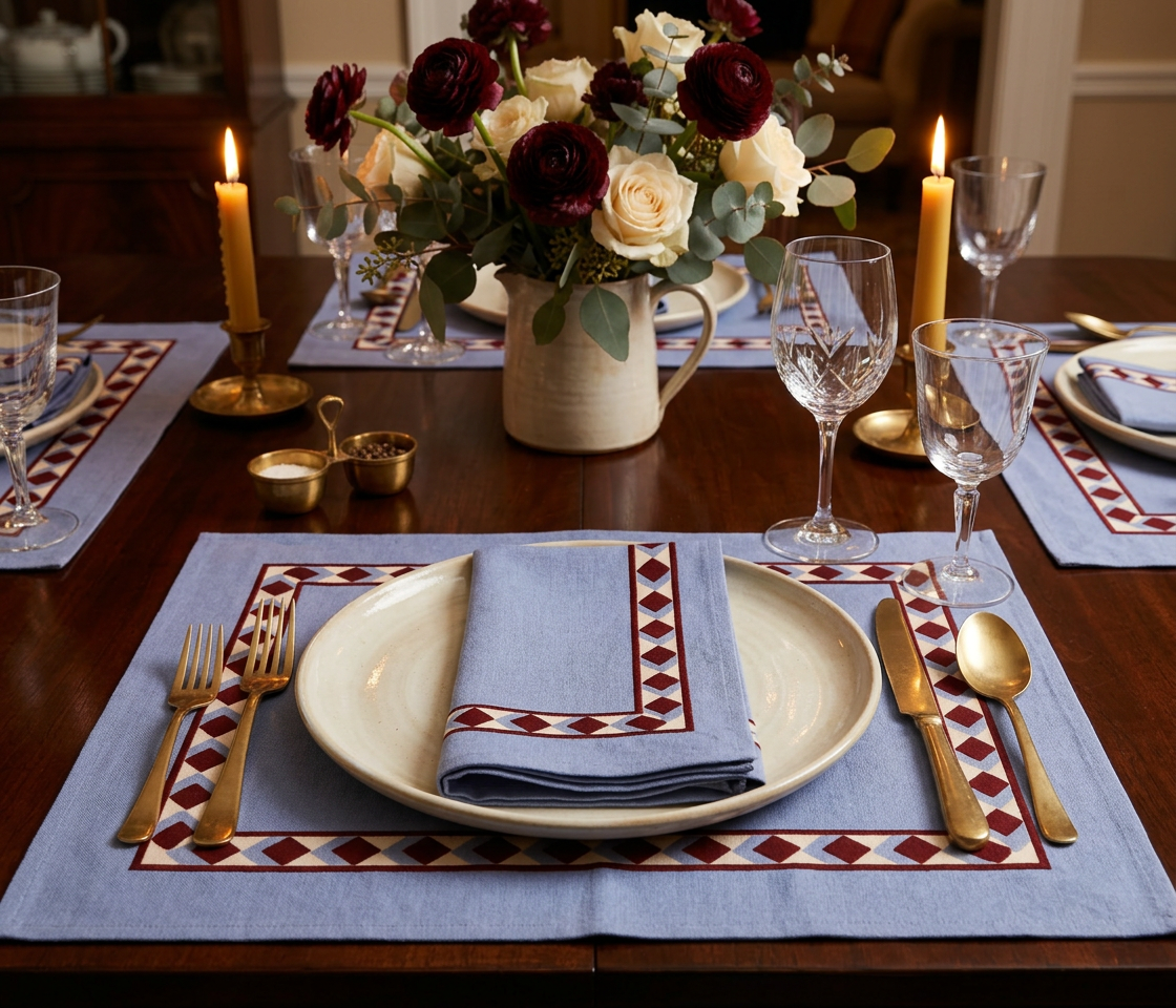 Cambridge Placemats & Cloth Napkins - Set of 4