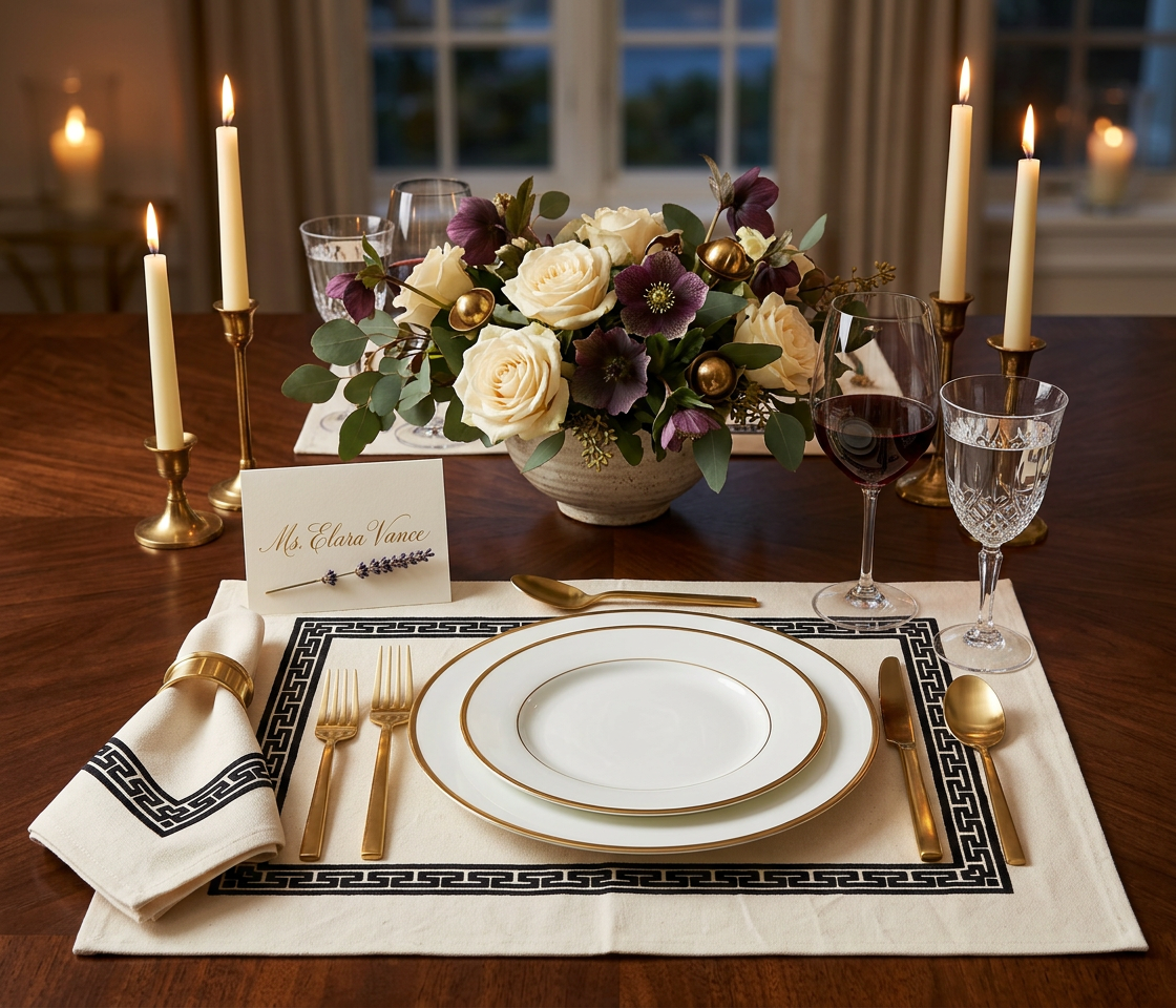 Windsor Placemats & Cloth Napkins - Set of 4