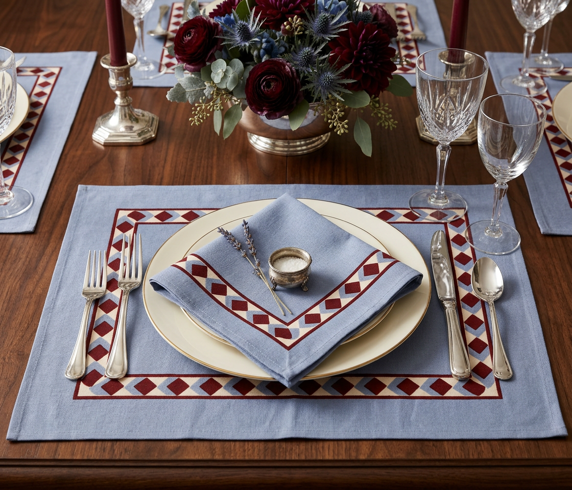 Cambridge Placemats & Cloth Napkins - Set of 4
