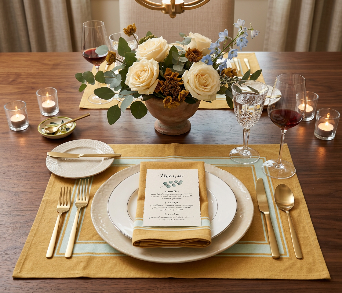 Toscana Placemats & Cloth Napkins - Set of 4