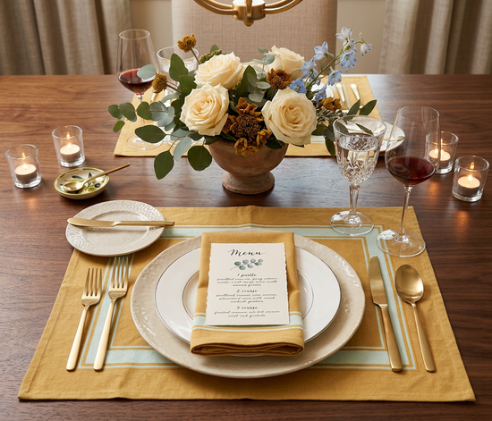 Toscana Yellow Placemat - Set of 4