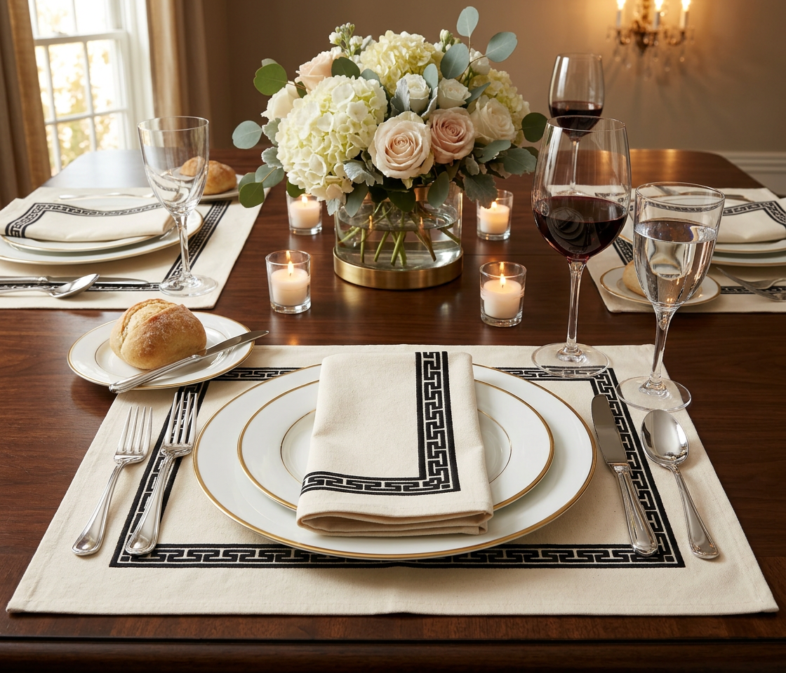 Windsor Placemats & Cloth Napkins - Set of 4