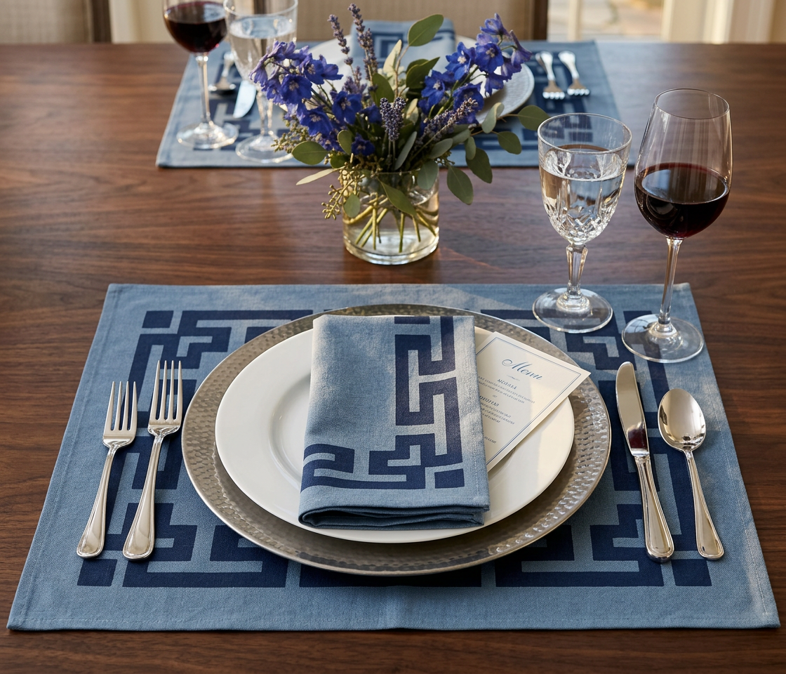 Aegean Placemats & Cloth Napkins - Set of 4