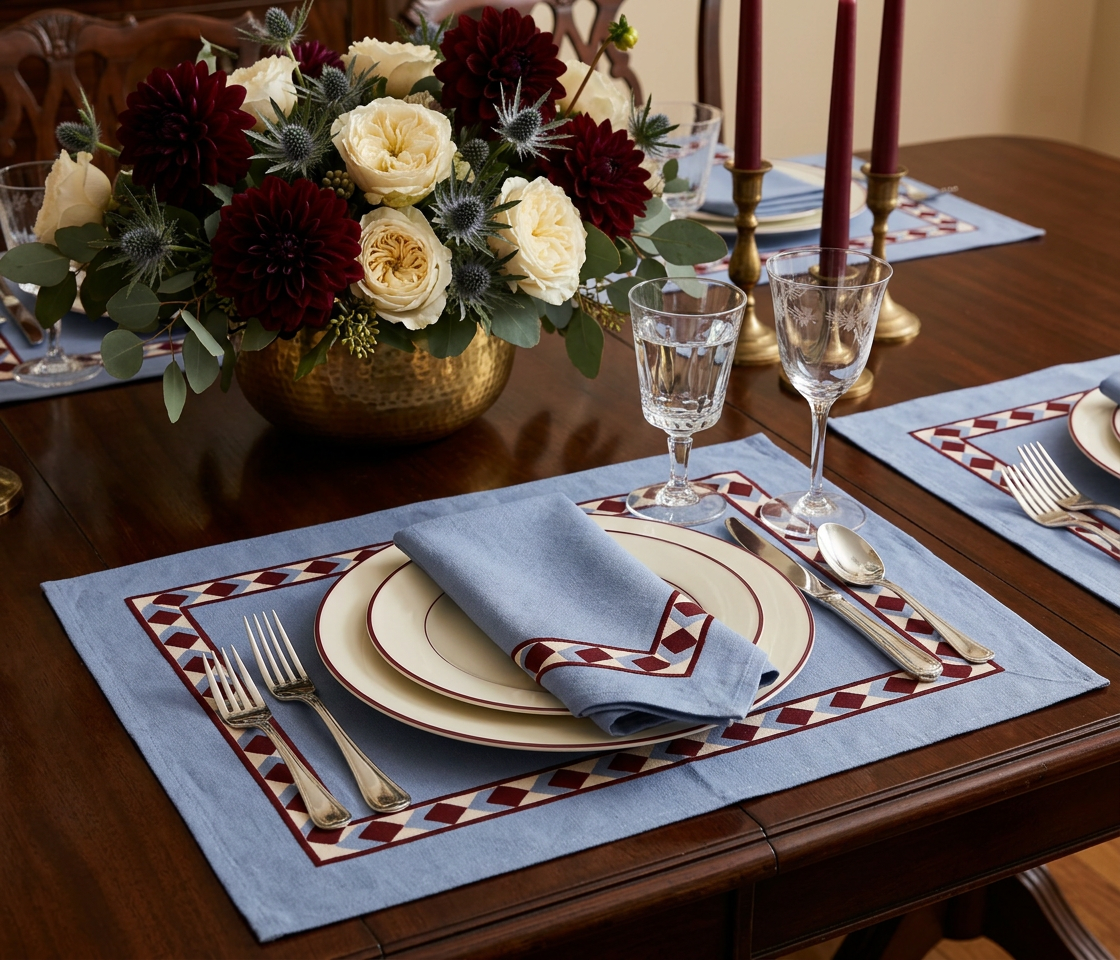 Cambridge Placemats & Cloth Napkins - Set of 4