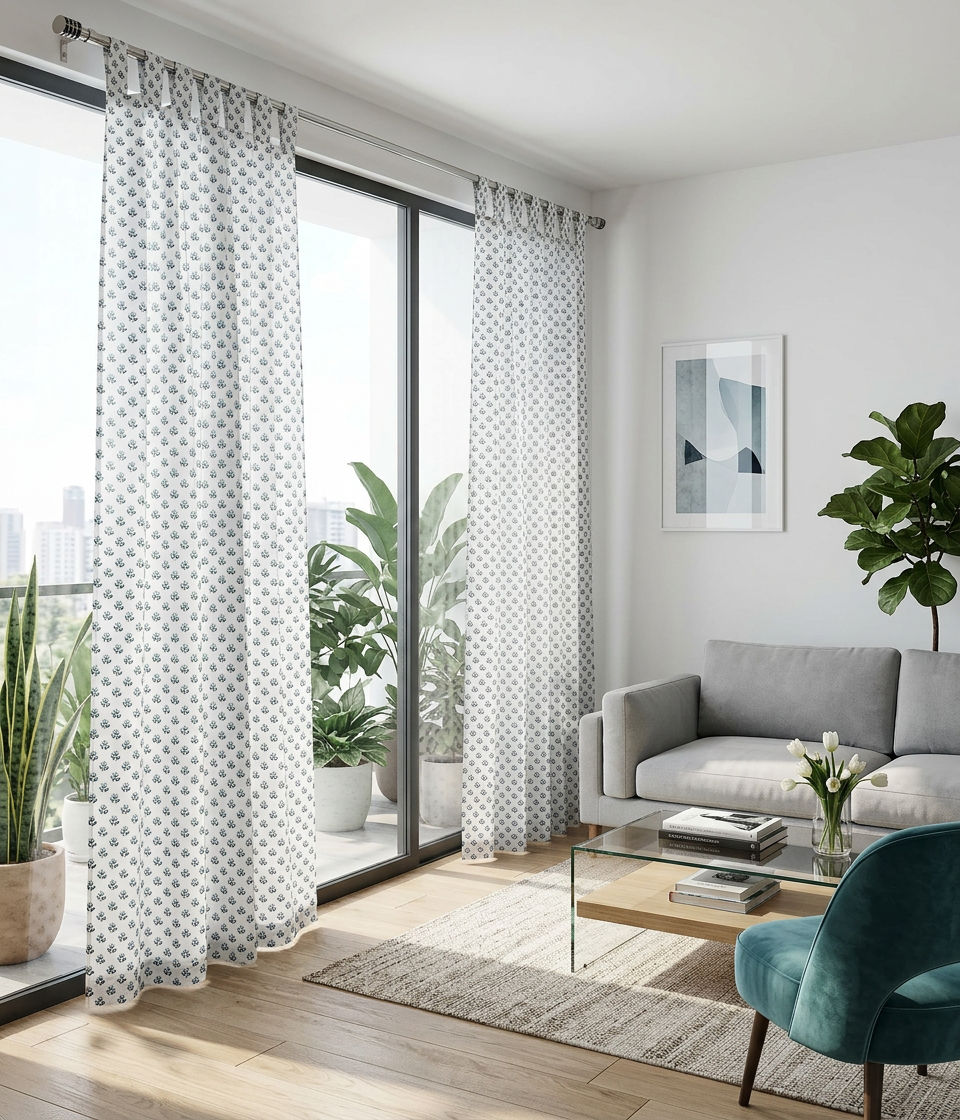Spring Semi Sheer Curtains