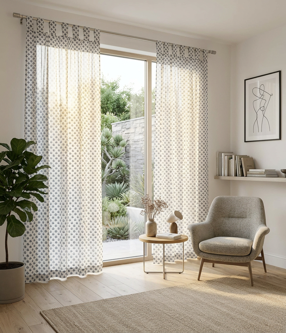 Spring Semi Sheer Curtains