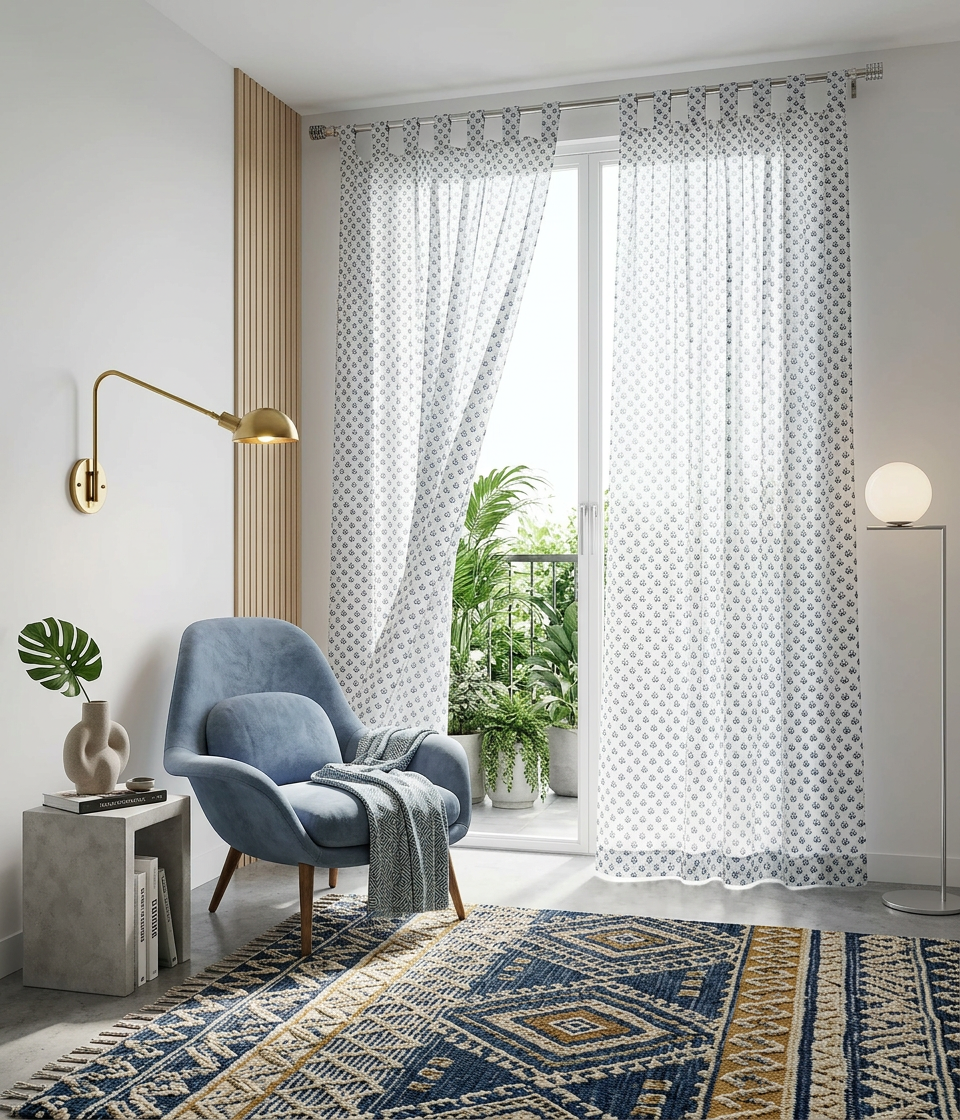 Spring Semi Sheer Curtains