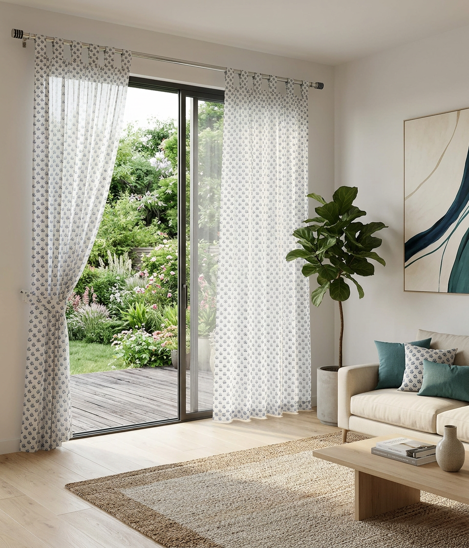 Spring Semi Sheer Curtains