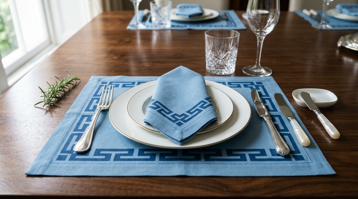 Aegean Placemats & Cloth Napkins - Set of 4