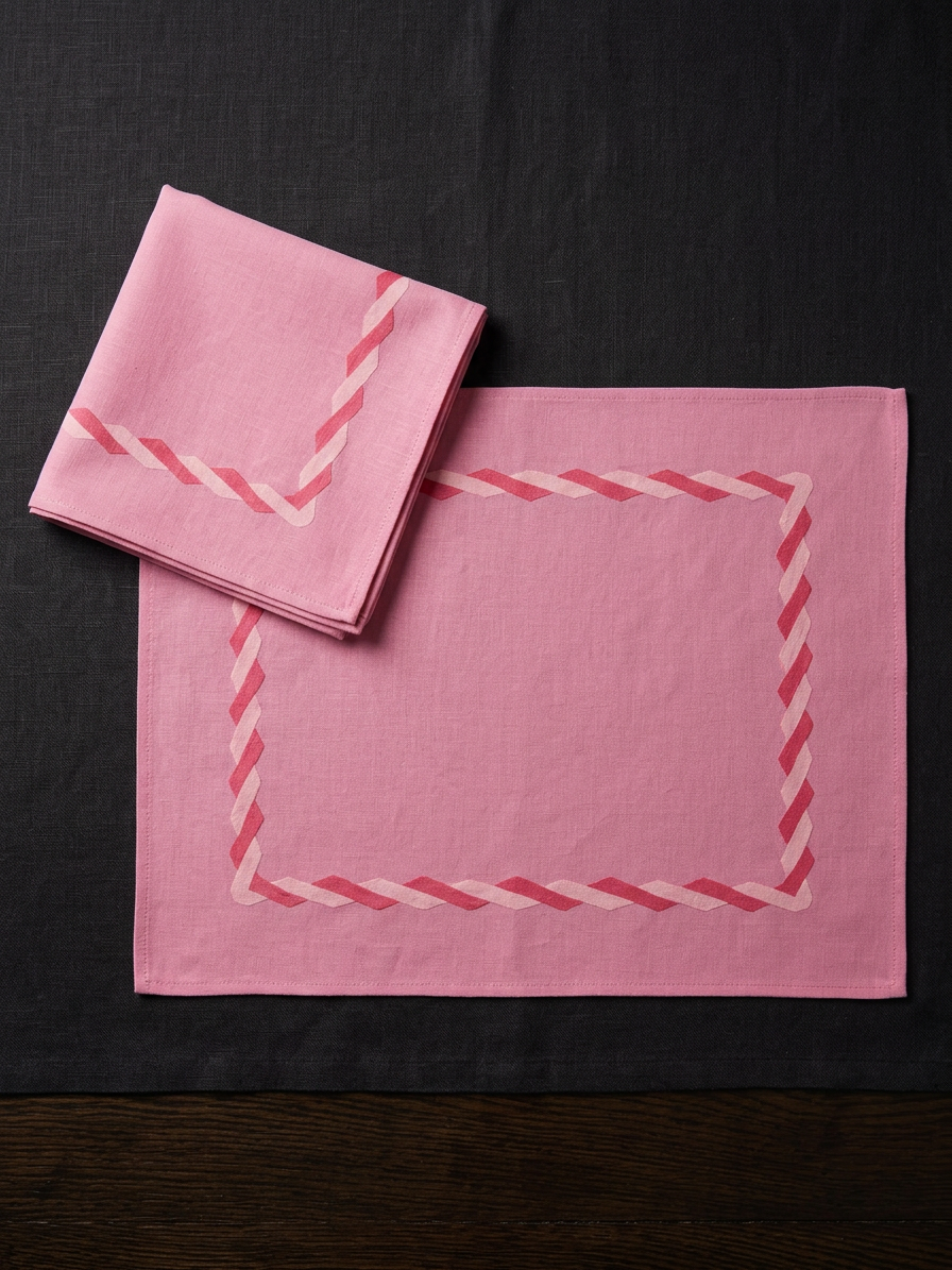Rose Trellis Placemats & Cloth Napkins - Set of 4